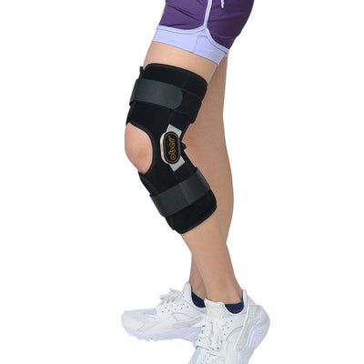 Adjustable Double Metal and Hinged Knee Orthosis Breathable ROM Brace - Ober knee brace Ober Braces