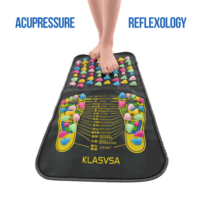 Reflexology Walk Stone mat Pain Relieve Foot Leg Massager Mat Health Care Acupressure Ober Braces